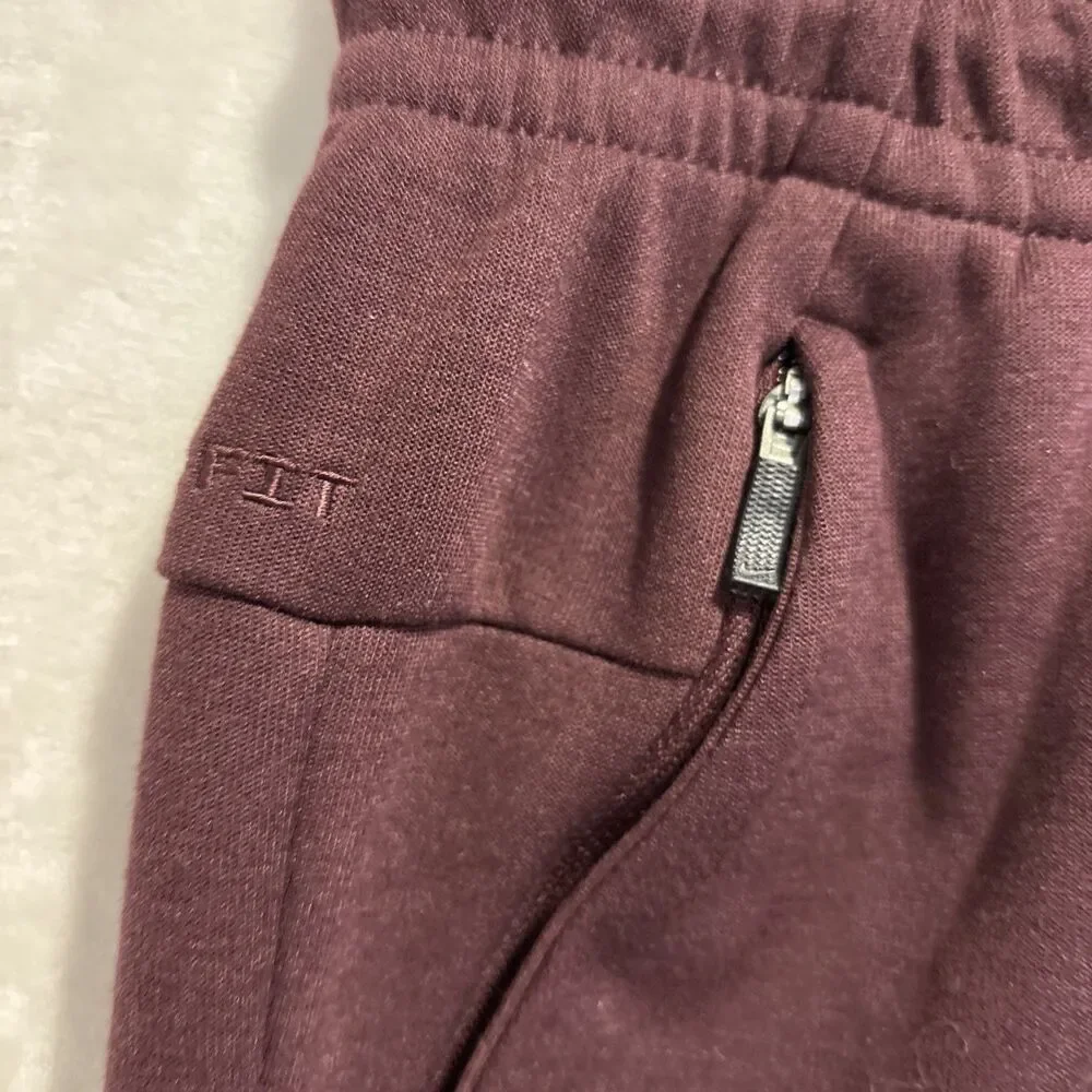 Nike Dri-FIT Primary Fleece UV Performance Joggers Men's Large Burgundy Crush